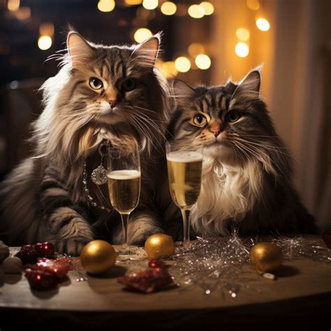 Cats On New Years Calendar Art Free Stock Photo Public Domain Pictures