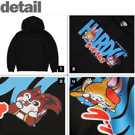 ハードコアチョコレート HARDCORE CHOCOLATE クッピーラムネ プルオーバーパーカ クッピーとラムブラック HOODED