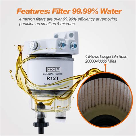 Buy R T Fuel Filter Water Separator Marine Fuel Filter Spin On Racor