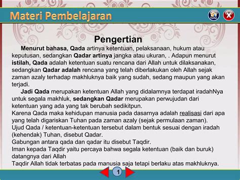 Iman Kepada Qada Dan Qadar Ppt