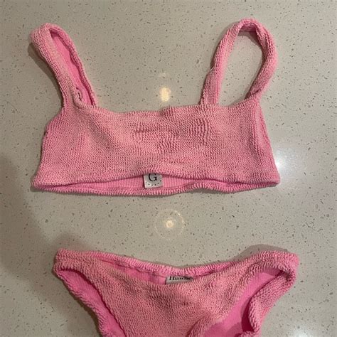 Hunza G Xandra Bikini Set In Bubblegum Gem