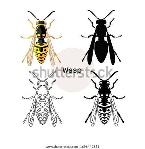 Set Wasp Labels Badges Icons Design Stock Vector (Royalty Free ...