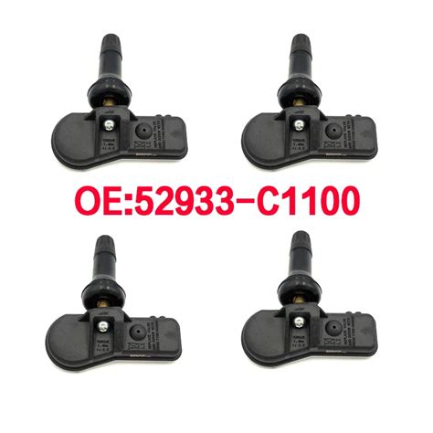 52933 c1100 52933C1100 TPMS 타이어 압력 모니터 센서 밸브, 현대 투싼 크레타 IX25 투싼 I40 ...