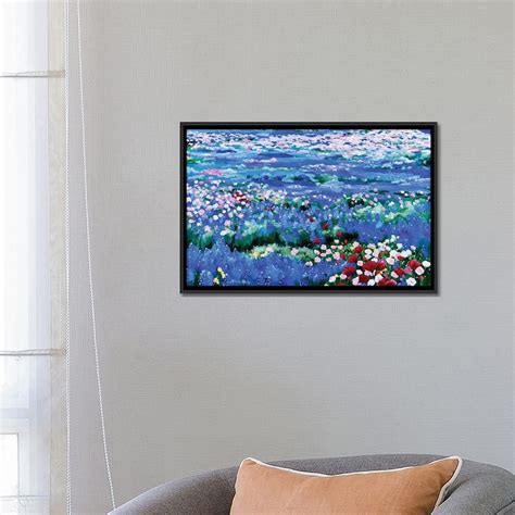 Icanvas Oceans Of Wildflowers By Linda Rauch Framed Canvas Print Bed Bath And Beyond 36842563