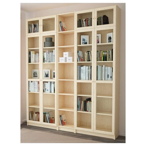 BILLY / OXBERG bookcase, birch veneer, 783/4x113/4x931/4" - IKEA