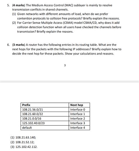 Solved Marks The Medium Access Control Mac Sublayer Chegg