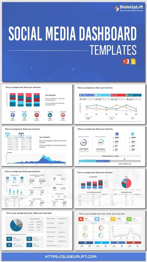 Social Media Dashboard Templates For Powerpoint Google Slides Artofit