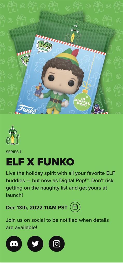 Funko Pop Hunters On Twitter Elf Is The Next Digital Series For Funko