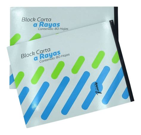 Block Tama O Carta De Rayas Rayter Cont Hojas Piezas Mercadolibre