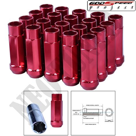 Godspeed New Type X Mm Open End Aluminum Lug Nuts Pcs Set M X