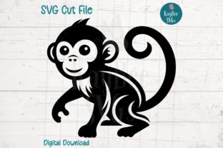 Monkey Svg Cut File Graphic By Kaybeesvgs Creative Fabrica