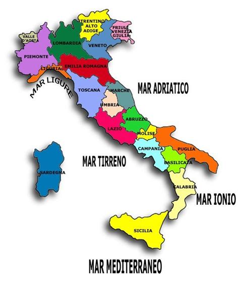 Regioni D Italia Come Impararae A Memorizzare I Capoluoghi E Provincie