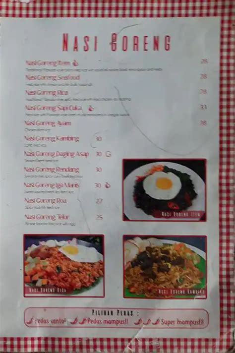 Menu At Rumah Makan Legoh Restaurant Bandung Jl Sultan Agung 9