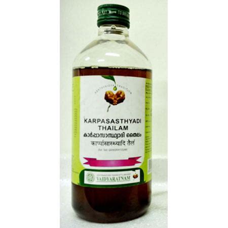 Karpasasthyadi Thailam 450ml Free Shipping Upto 20 Off Vaidyaratnam