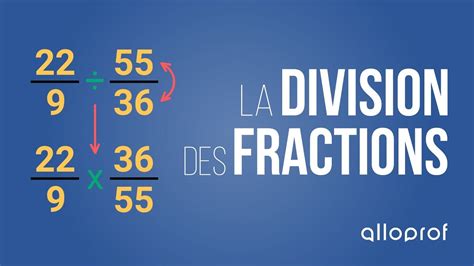 La Division De Fractions Secondaire Alloprof