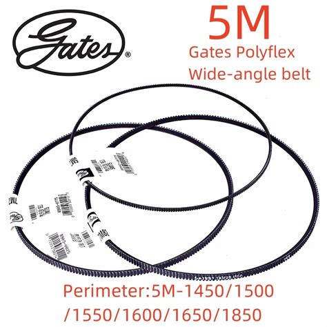 Gates Polyflex Wide Angle Belt 5M1450 5M1500 5M1550 5M1600 5M1650