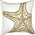 Amazon Decopow Embroidered Crab Throw Pillow Cover Square