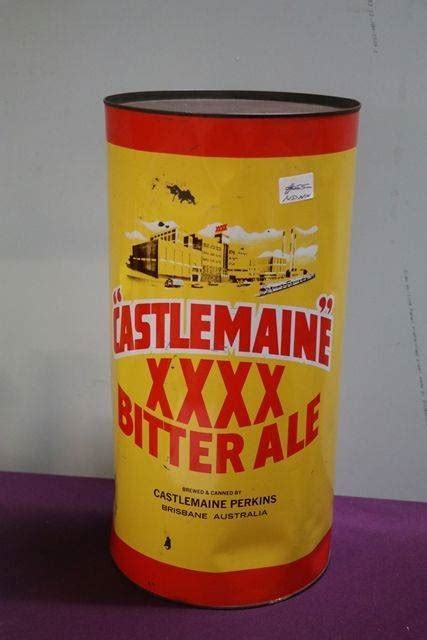 Large Castlemaine XXXX Bitter Ale Can XXXX Antique Complex