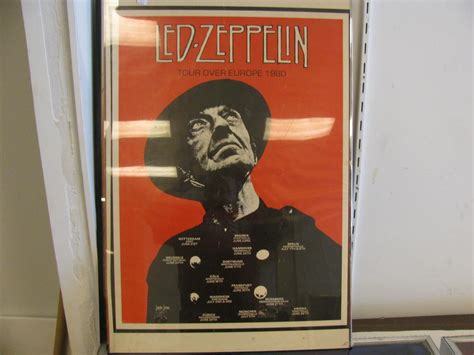 Lot Led Zeppelin European Tour Poster