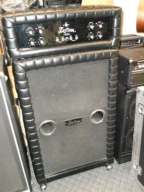 Kustom 200b Bass Amp Tuck And Roll Circa 1960 S Black Reverb