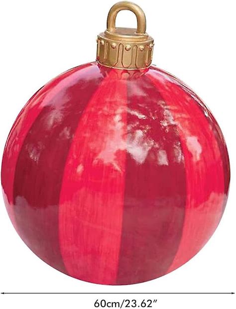 Outdoor Christmas Inflatable Decorated Ball Large 24 Inch Pvc Giant