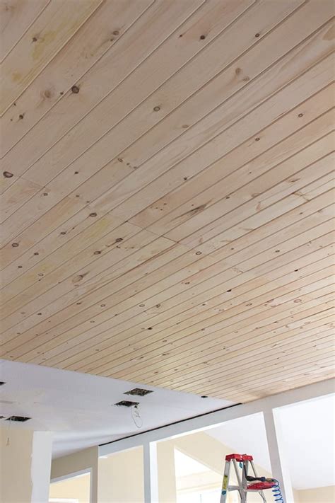 Diy Tongue And Groove Ceiling Wood Planks Jenna Sue Design