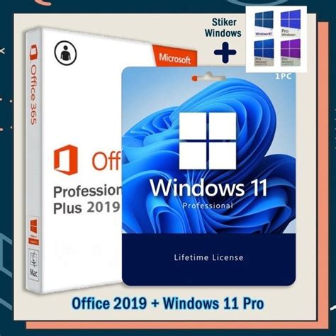 Jual Paket DVD Windows 11 PRO LISENSI Dan OFFICE 2019 Pro Lisensi