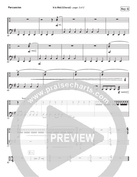 It Is Well Choral Anthem Satb Percussion Sheet Music Pdf Kristene