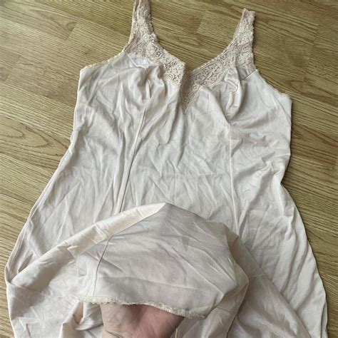 S S Vintage Coquette Romantic Nude Floral Lace Depop