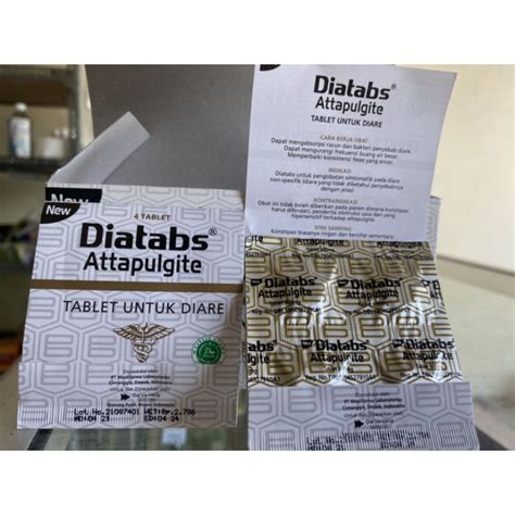 Jual New Diatabs Strip Obat Diare Isi 4 Tablet Shopee Indonesia