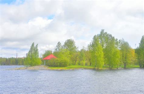 Saimaa lake in Finland. stock photo. Image of cloud, outdoor - 88495948