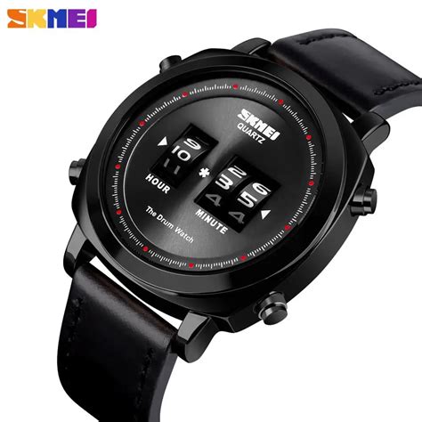 SKMEI Reloj de pulsera de cuarzo para hombre cronógrafo sencillo y