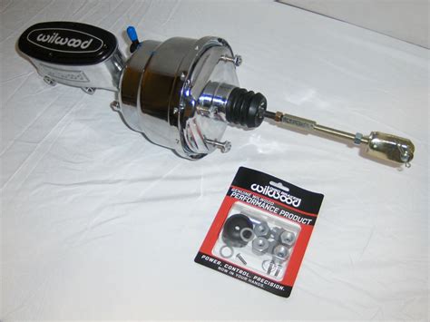 Chrome Street Rod Dual Power Brake Booster Polished Wilwood Master