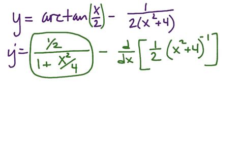 Derivative Of Inverse Trig Functions Examples Youtube