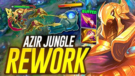 Rework Azir Jungle Outscales Everyone With The New On Hit Youtube