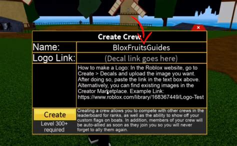 How To Create & Join Crew In Blox Fruits (2024) » Arceus X