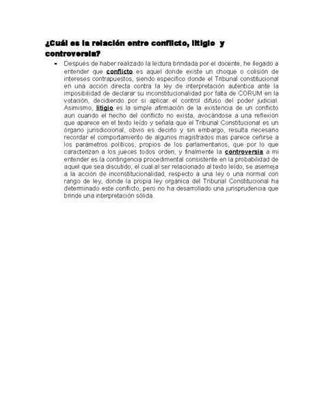 Cuál es la relación entre conflicto Cuál es la relación entre