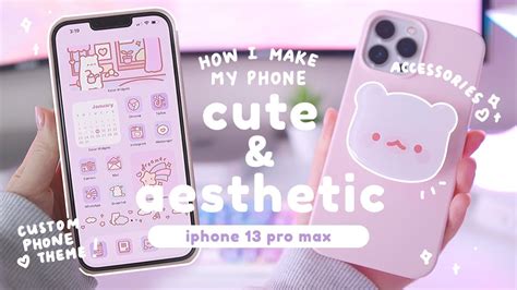 how I make my iphone 13 pro max cute & aesthetic 🌷 | iOS 15, custom ...