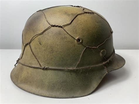 Chase Militaria Ww2 German M42 Camo Helmet