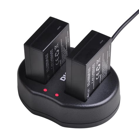 2 Pack DMW BLC12 BLC12E BLC12PP BLC12 Battery Dual USB Charger For