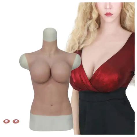 Crossdresser Half Body Breast Form Realistic Fake Boobs Silicone G Cup