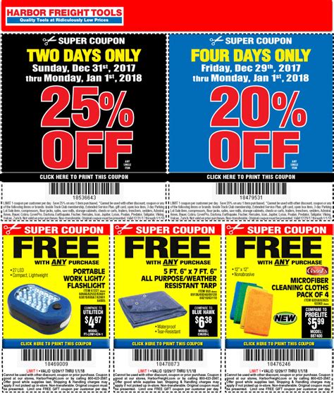 Harbor Freight Coupons 25 Off A Single Item And More At Harbor Freight