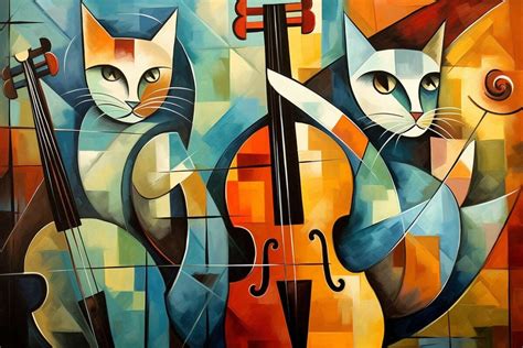 Cubism Paintings of a Cat: Georges Braque 