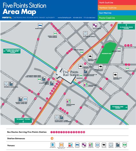 Atlanta Subway Map - TravelsFinders.Com