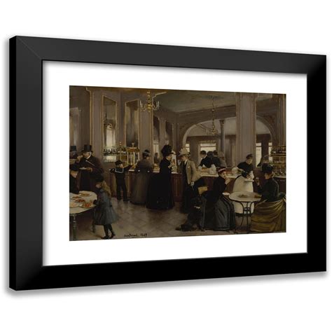 Jean Béraud 14x11 Black Modern Framed Museum Art Print Titled La