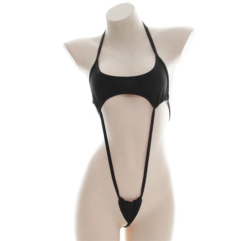 Kawaii Black White Cow Print Mini Backless One Piece Micro Bikini Jumpsuit Erotic Sex Costumes