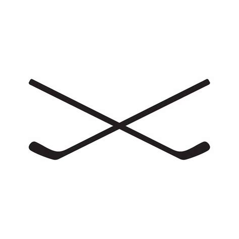 Crossed Hockey Sticks Vector At Vectorified Collection Of Crossed