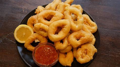 Crispy Squid Rings With Hot Dipping Sauce Morgane Recipes YouTube