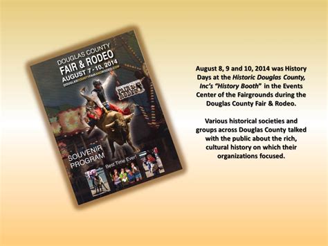 History Education at the Douglas County Fair & Rodeo 2014 « Historic ...