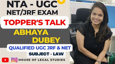 Ugc Net Exam Topper Ugc Net Law Strategy By Abhaya How To